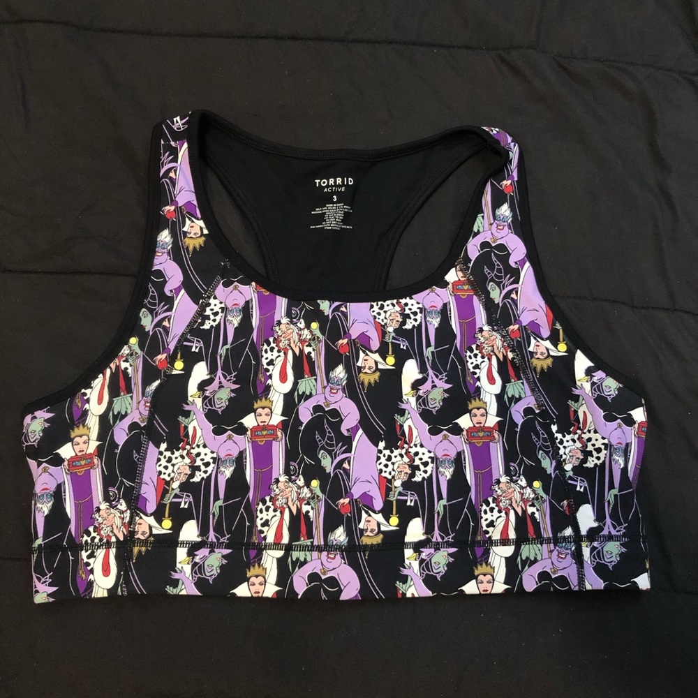 FINAL PRICE DROP - Disney Villains Sports Bra